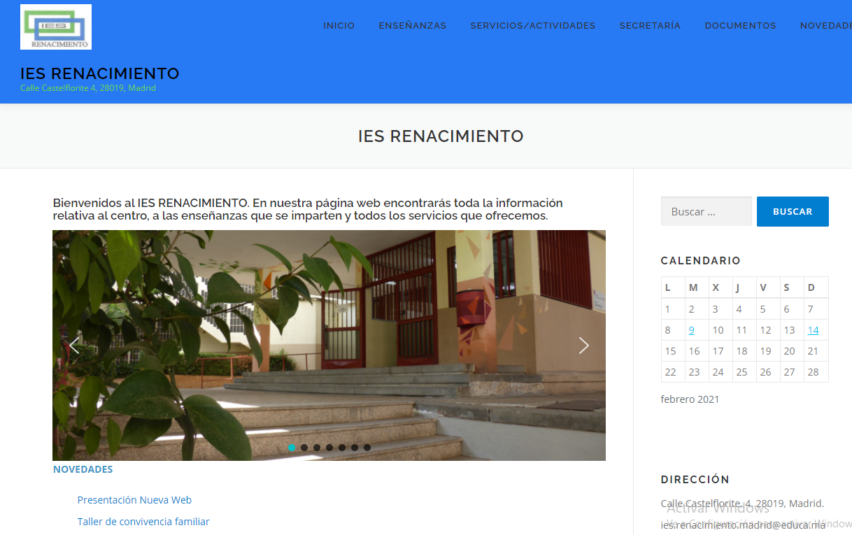 Presentación Nueva Web