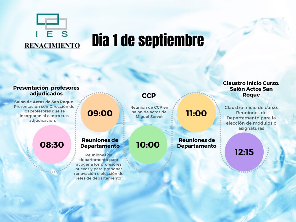 Curso 23-24. Día 1 de septiembre