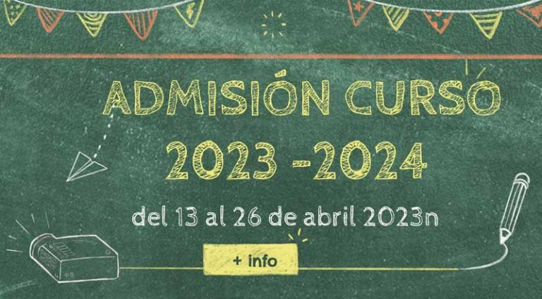 Admisión curso 2023-2024