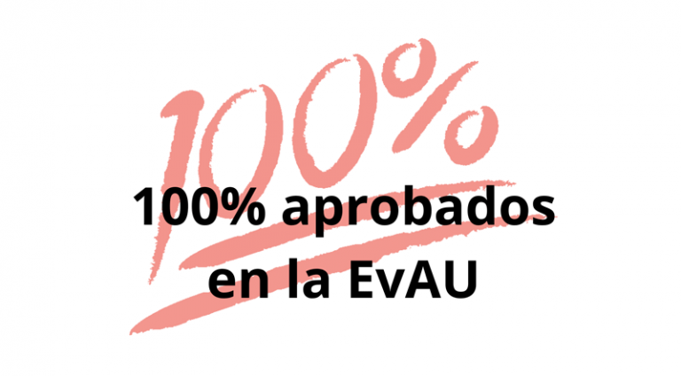 100% aprobados en la EvAU