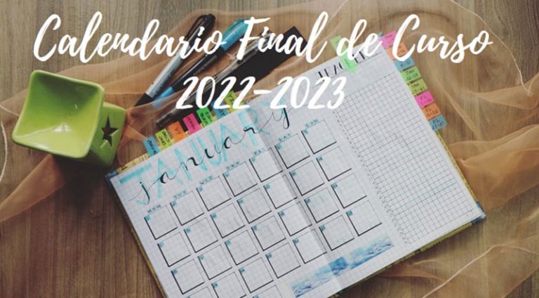 Calendario Final de Curso 2022-2023