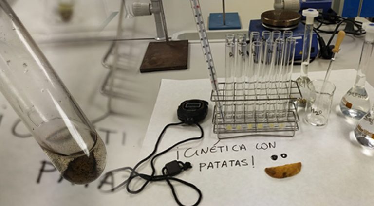Cinética con patatas