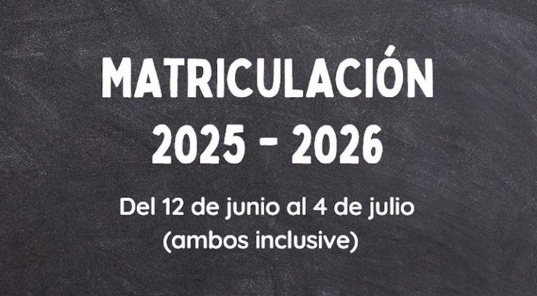 Matriculación 2025-2026