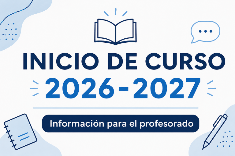 Inicio de curso 2026-2027