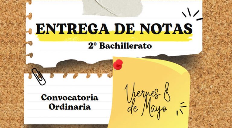 Calificaciones Convocatoria Ordinaria (2º Bachillerato) 2025-2026
