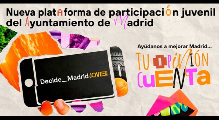 Nace Decide Madrid JOVEN: un nuevo espacio para la participación de los más jóvenes
