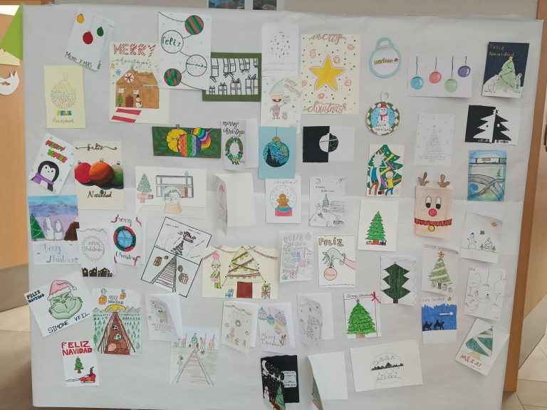 Ganadores del concurso de tarjetas navideñas