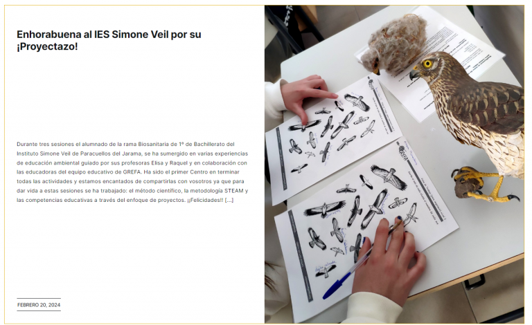 Proyecto STEM 1º Bachillerato «Sigue la huella»
