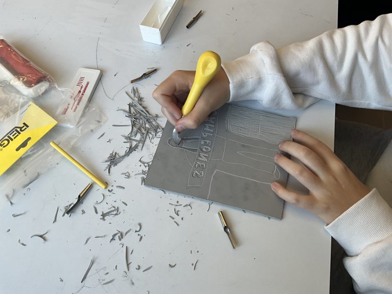 Proyecto con la técnica del linograbado