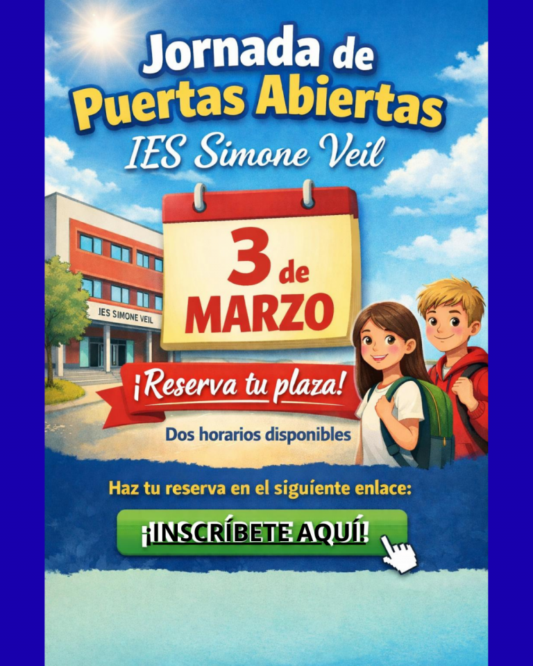 Jornada de puertas abiertas curso 2026/2027
