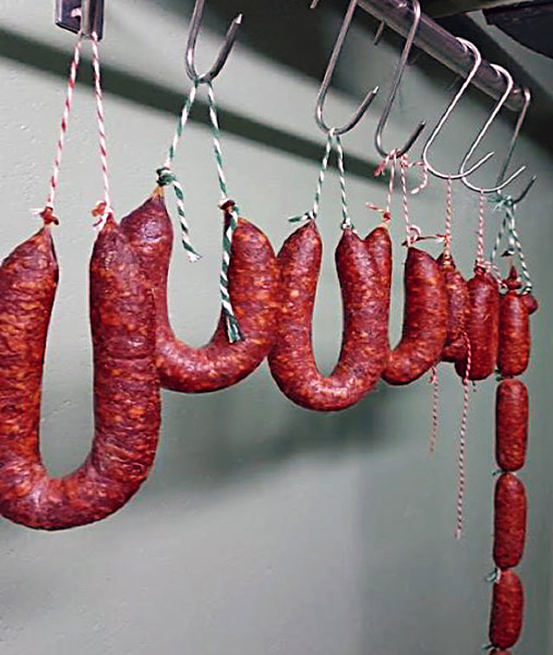 Ristras de chorizos