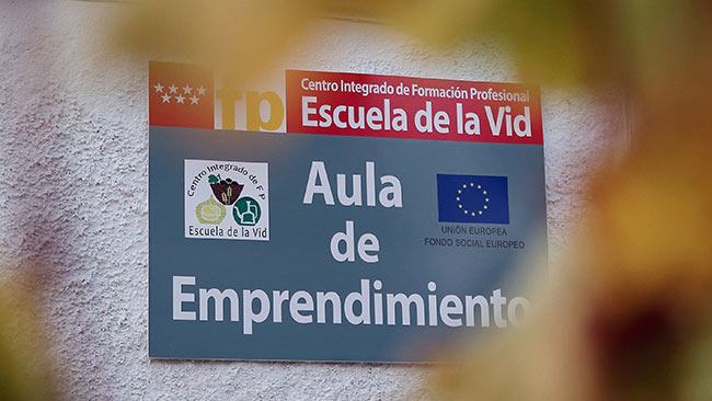 Cartel Aula de emprendimiento