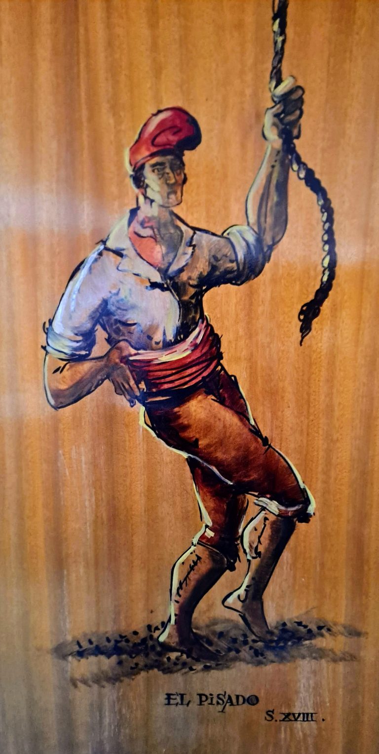El pisado (Óleo sobre tabla)